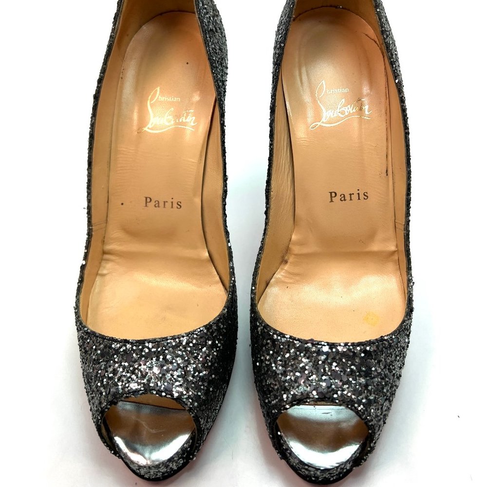 🌷❤️‍🔥FINAL SALE 🔥 NO OFFERS🌷💥Christian Louboutin Very Prive 120 Pumps 38 - Picture 3 of 7